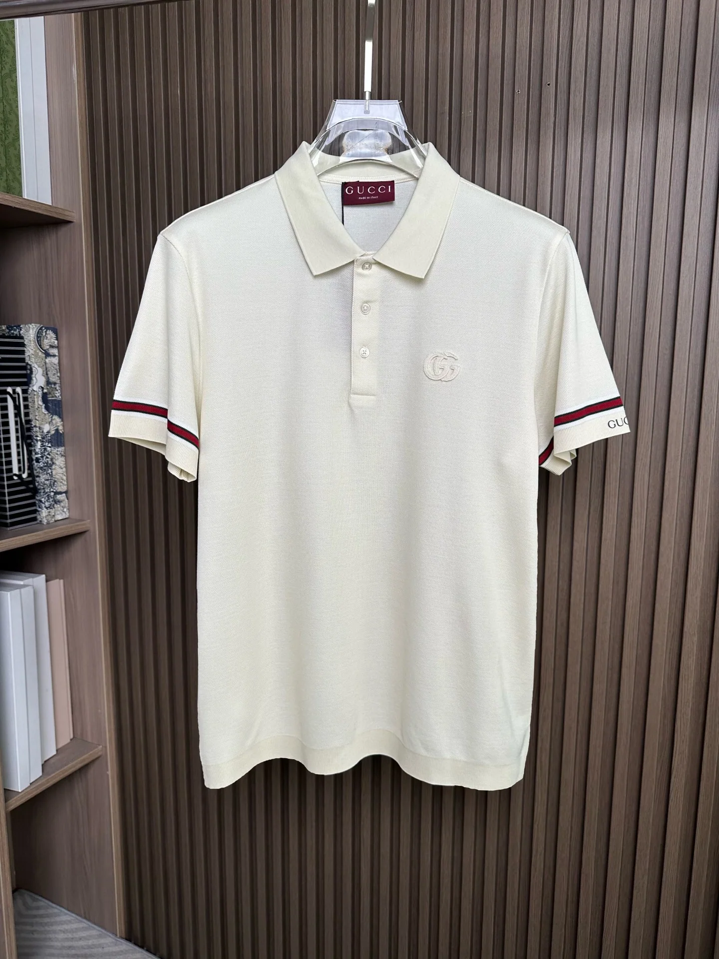 구찌 더블 G 패치 카라 반팔 셔츠 26 SS 상세 이미지 1