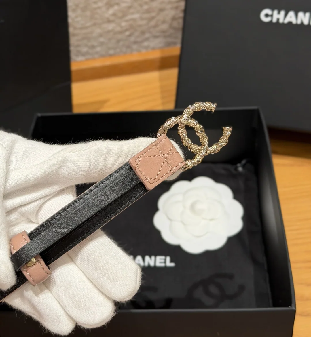 샤넬 퀼팅 램스킨 20mm 벨트 상세 이미지 4