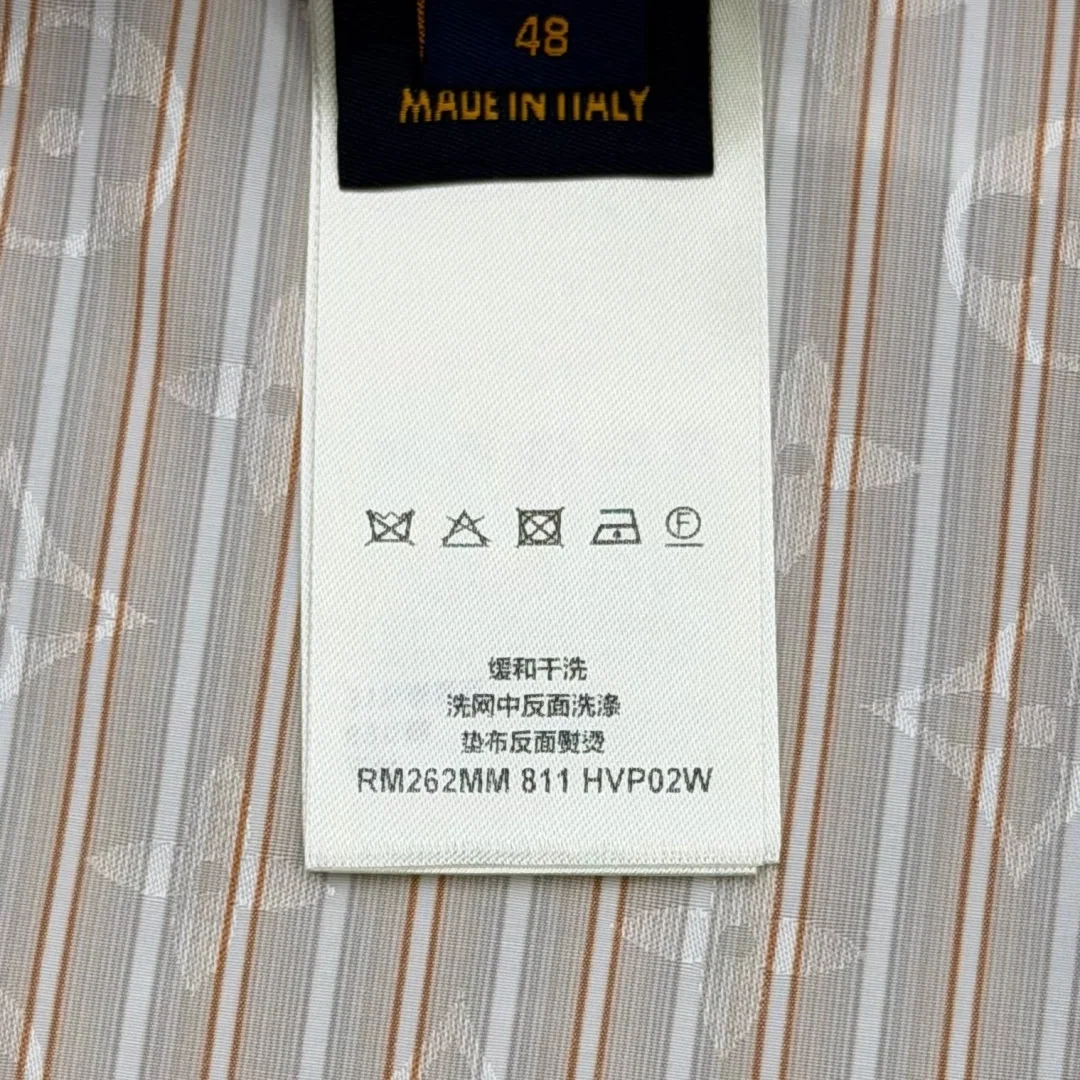 루이비통 모노그램 스트라이프 실크 남성 반바지 상세 이미지 9