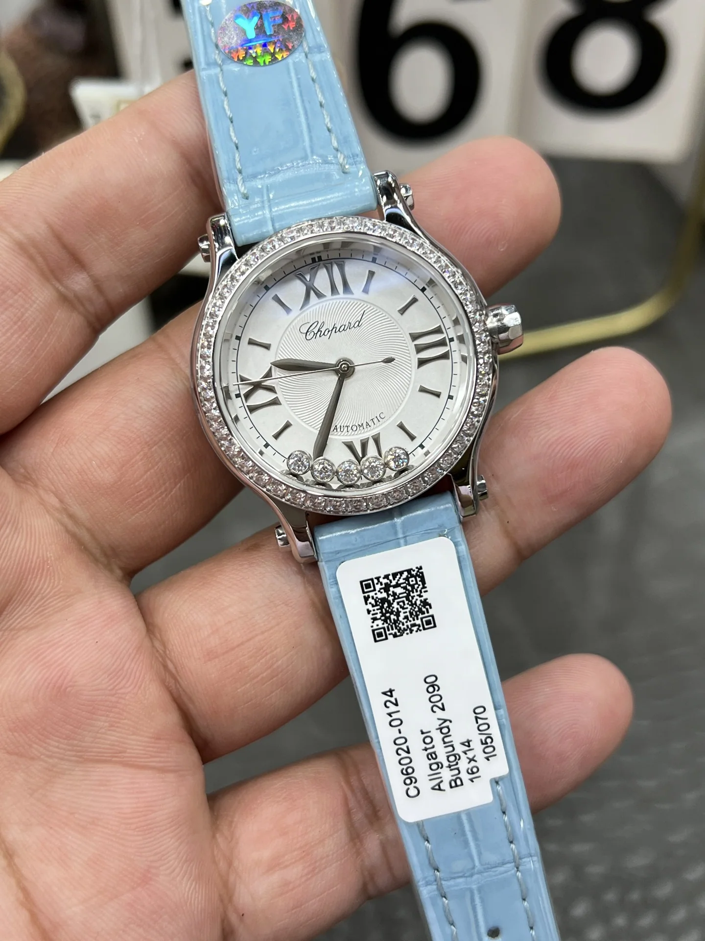 쇼파드 해피 다이아몬드 YF 공장 시걸 2892 오토매틱 여성 시계 레플리카 45065 Chopard 상세 이미지 2