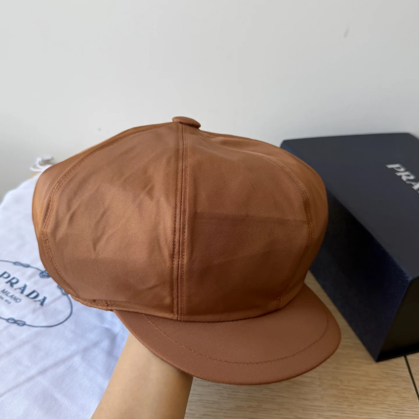 프라다 나일론 팔각 베이스볼 모자 상세 이미지 5