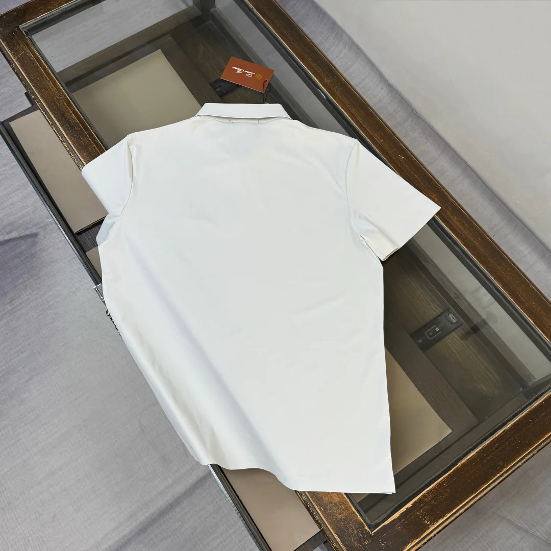 로로피아나 마룰베리 실크 카라 반팔 셔츠 26 SS 상세 이미지 10