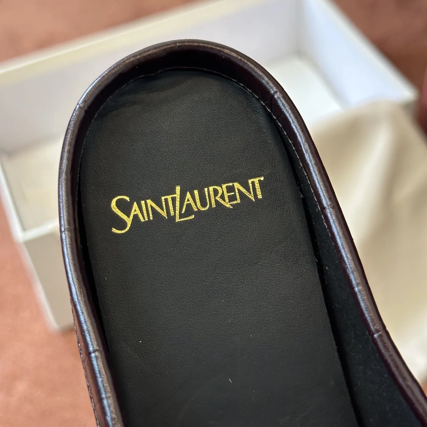 생로랑 YSL 앞코 덮인 뮬 로퍼 상세 이미지 5