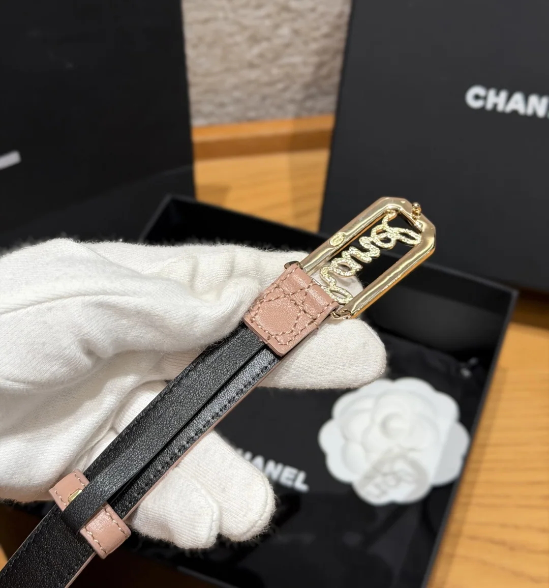 샤넬 퀼팅 램스킨 벨트 20mm 상세 이미지 4