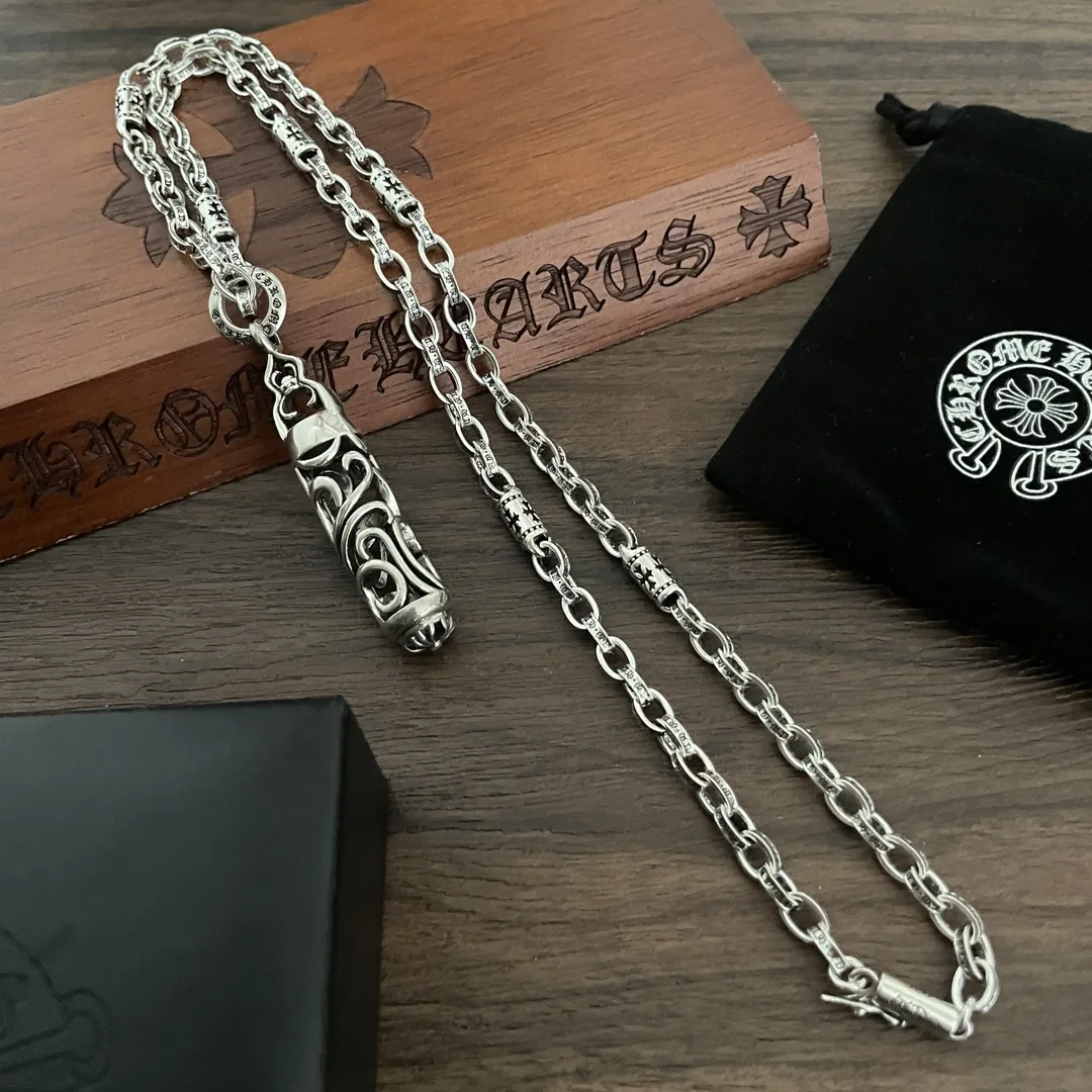 크롬하츠 레트로 등나무 꽃 펜던트 목걸이 상세 이미지 4