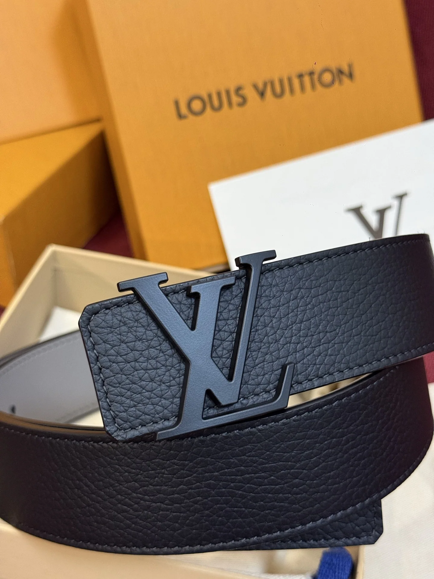 루이비통 다미에 LV 리버시블 벨트 상세 이미지 7