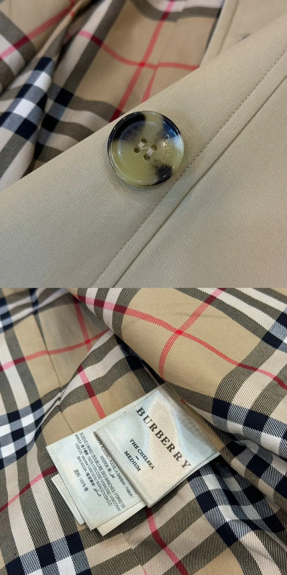 에르메스 첼시 핏 허니 컬러 여성 자켓 상세 이미지 8