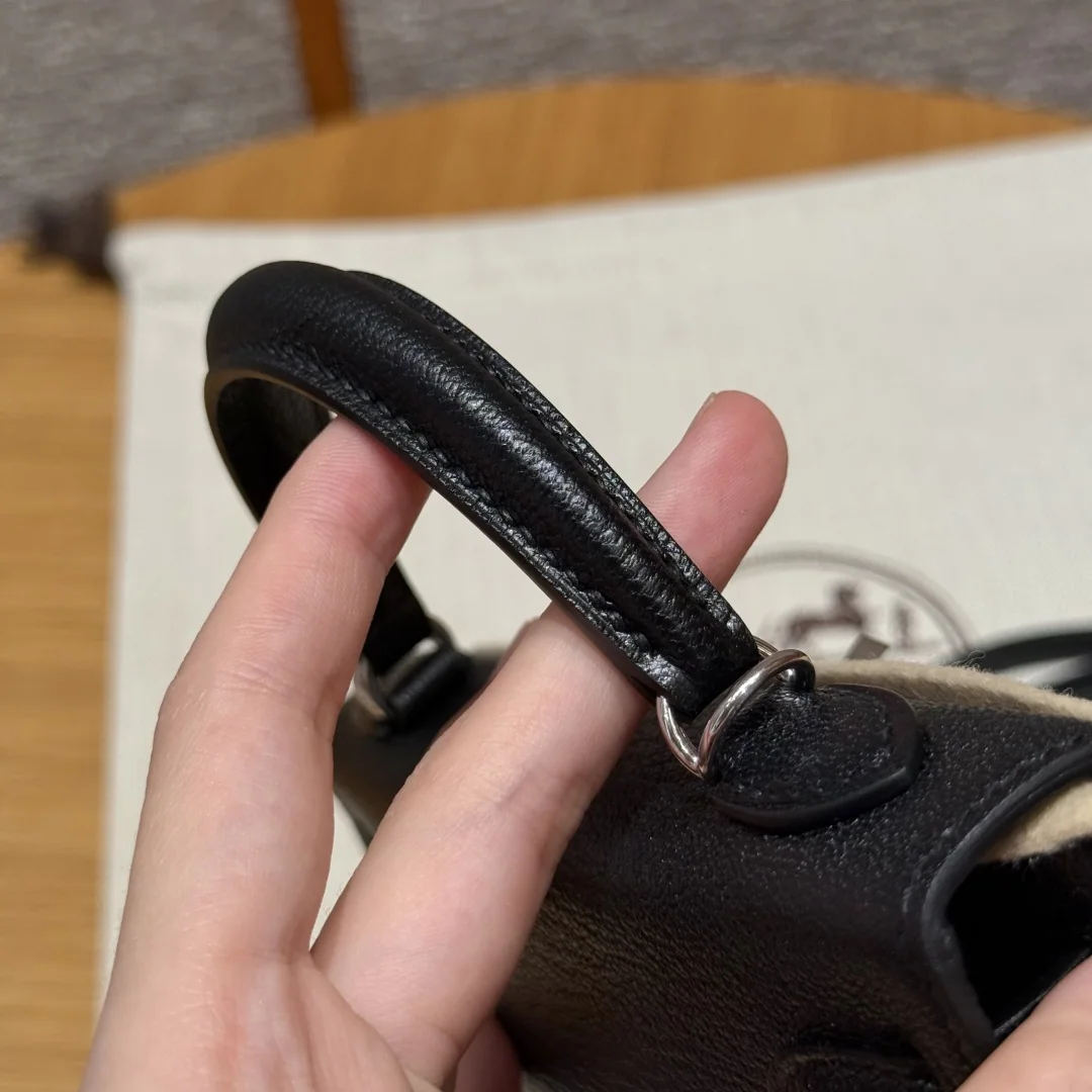 에르메스 미니 켈리 2 19 블랙 실버 하드웨어 상세 이미지 9