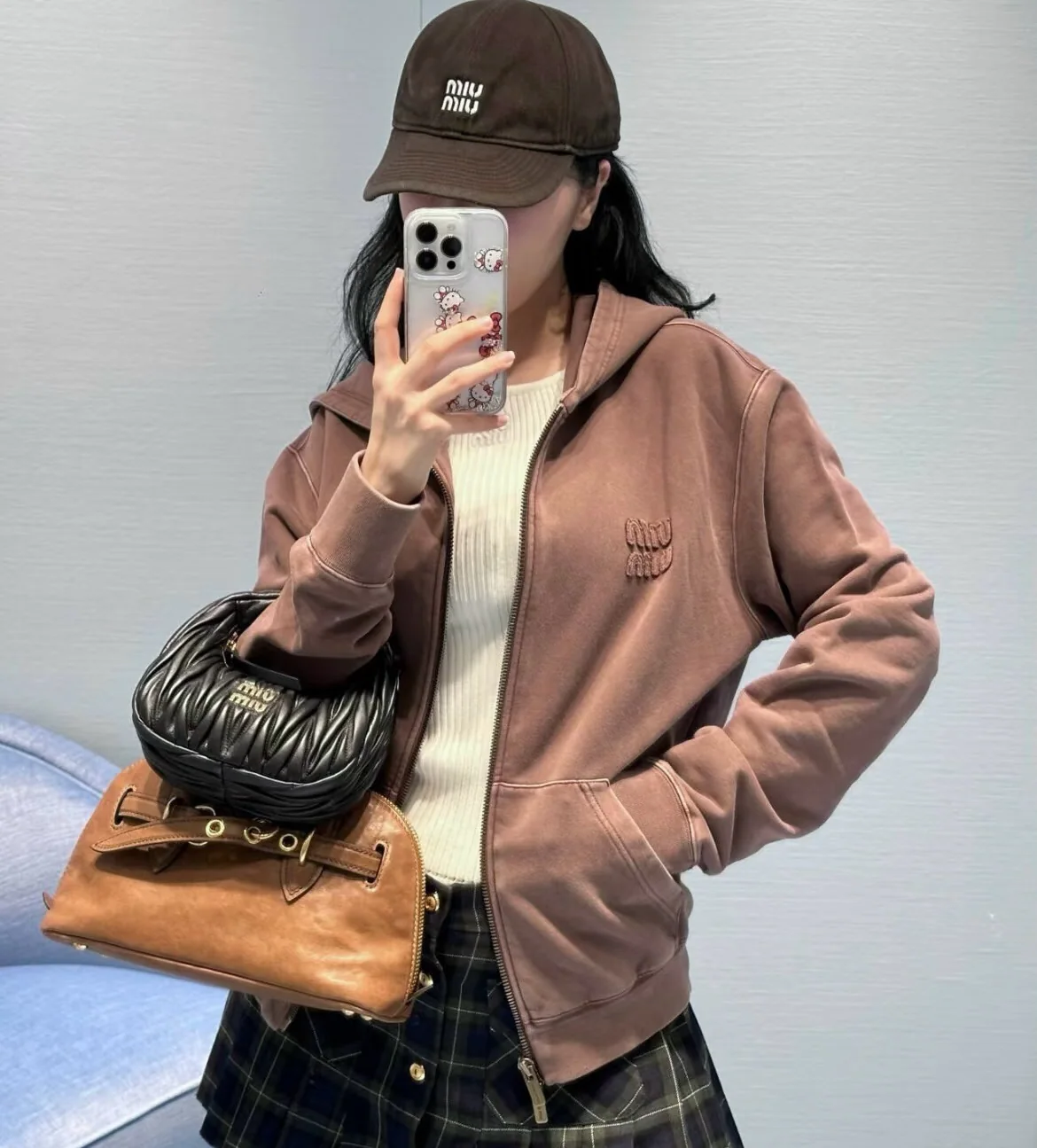 미우미우 모자 80732 Miu Miu Cap 상세 이미지 1