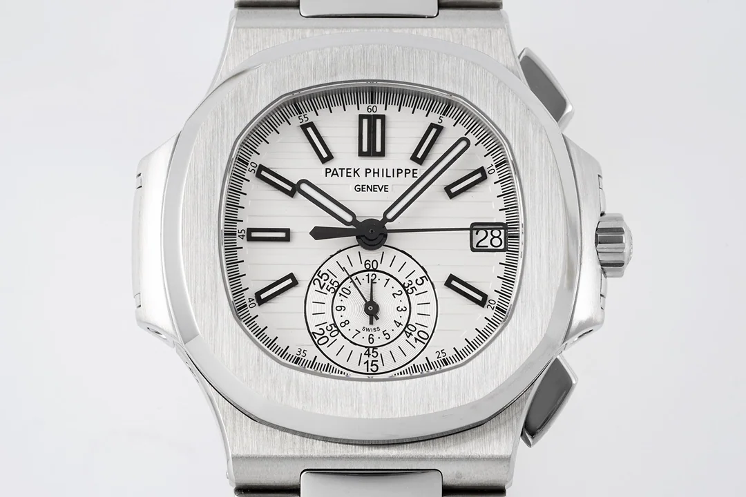 파텍필립 노틸러스 5980 크로노그래프 레더스트랩 PPF 공장 레플리카 44028 Patek Philippe 상세 이미지 2