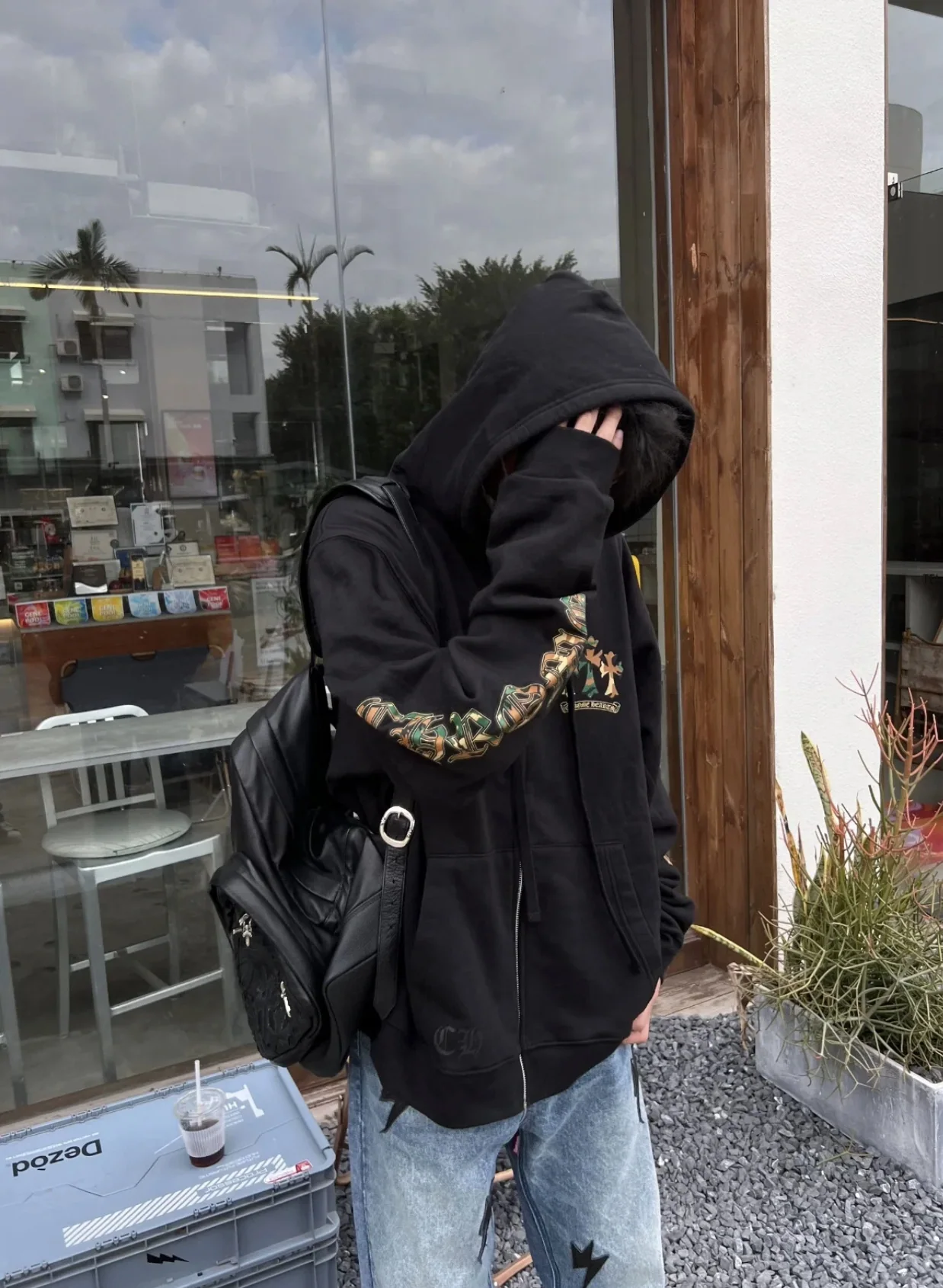 크롬하츠 카모플라주 호스슈 지퍼 후드 남성 후드 상세 이미지 4