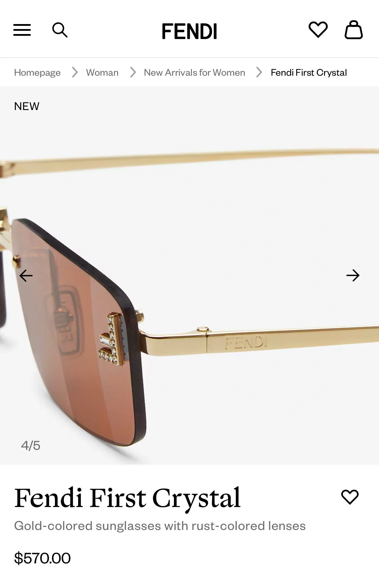 펜디 선글라스 74272 Fendi Sunglasses 상세 이미지 7