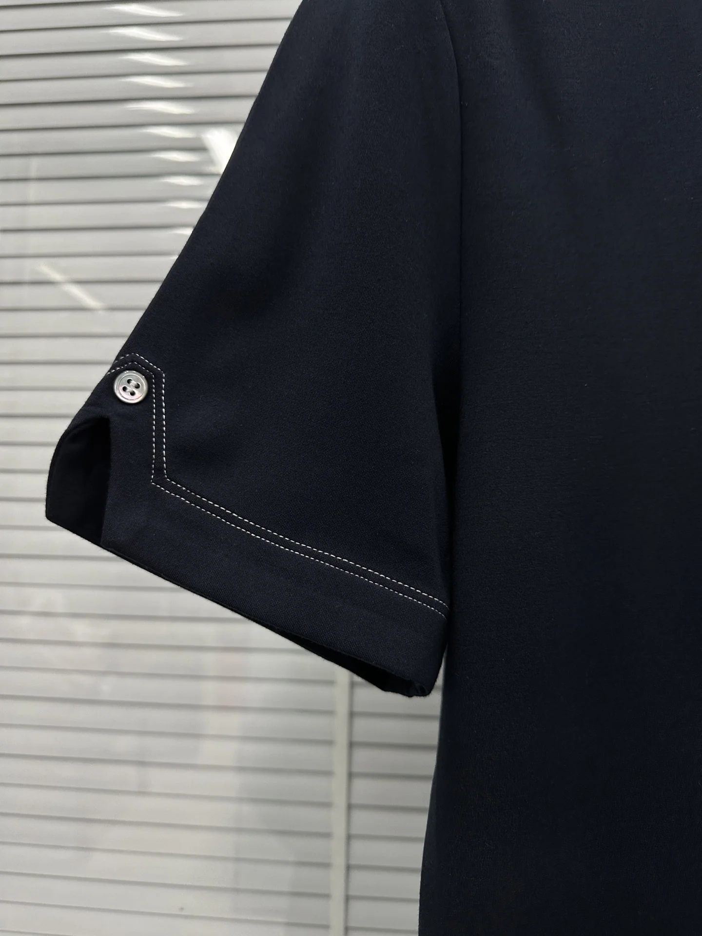 톰브라운 남성 울 반팔 폴로셔츠 상세 이미지 7