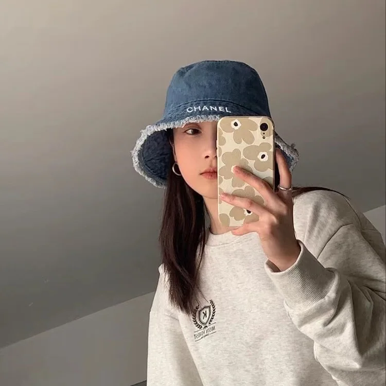 샤넬 데님 프린지 버킷햇 상세 이미지 1