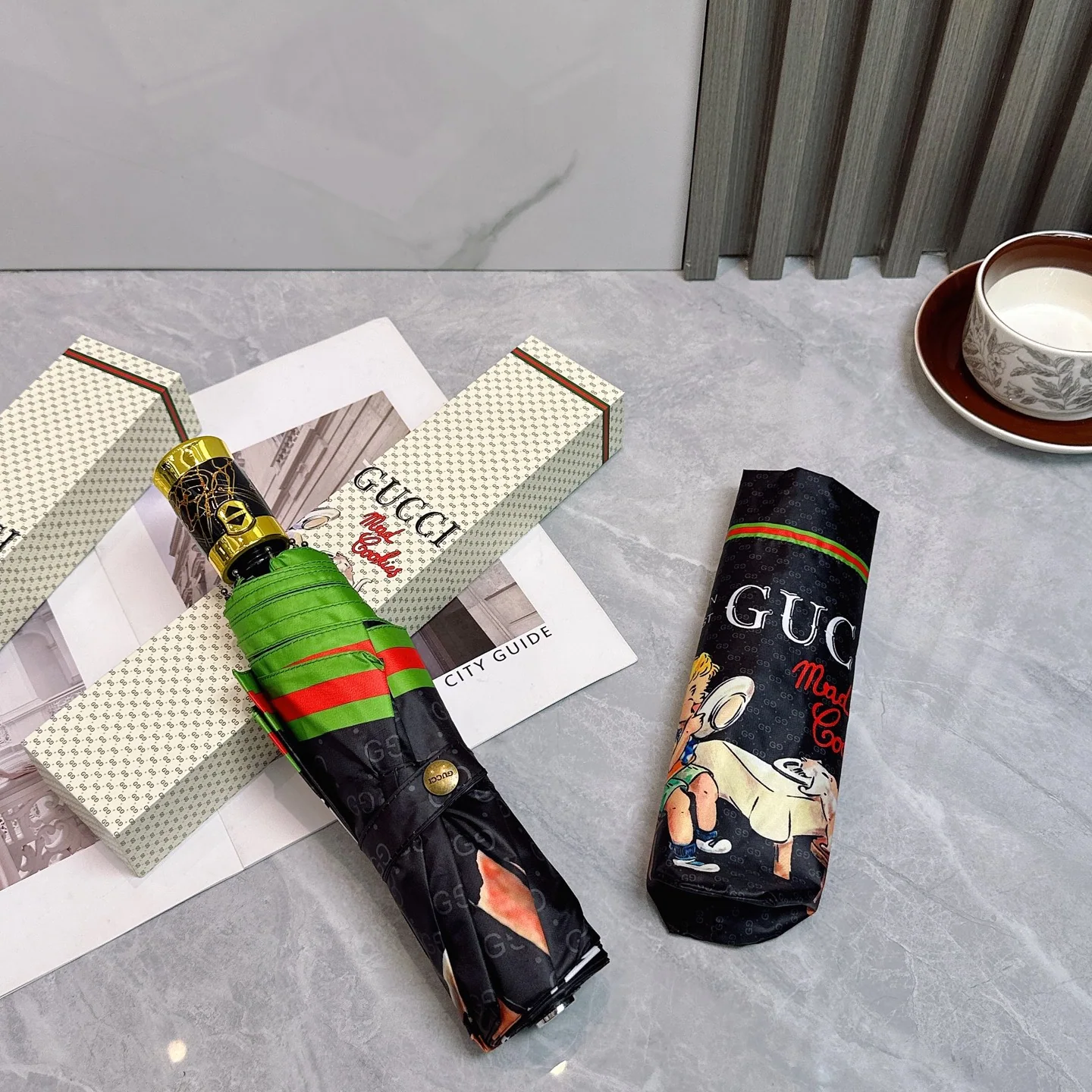 구찌 전자동 접이식 우산 상세 이미지 8