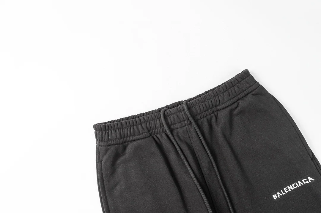 발렌시아가 클래식 로고 자수 스웨트팬츠 남성 바지 상세 이미지 5