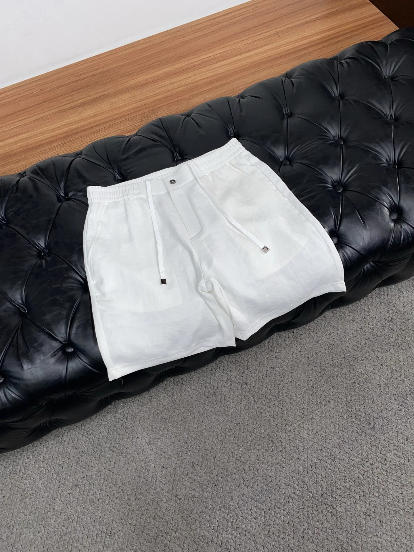 로로피아나 린넨 코튼 남성 반바지 상세 이미지 6