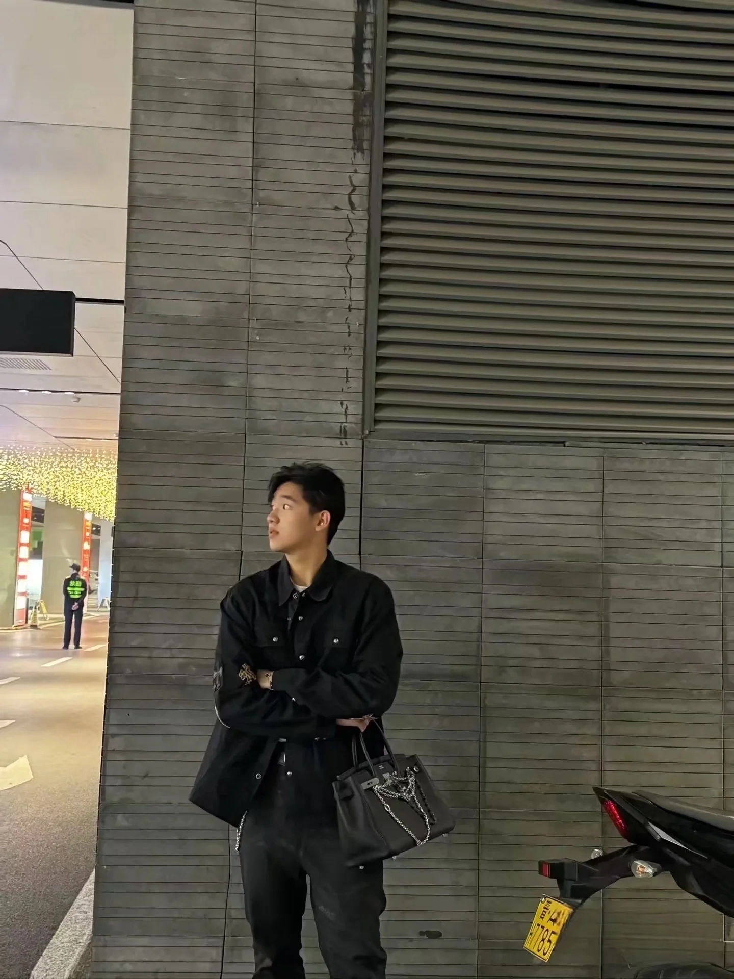 크롬하츠 워크 독 블랙 데님 레더 크로스 남성 자켓 상세 이미지 10