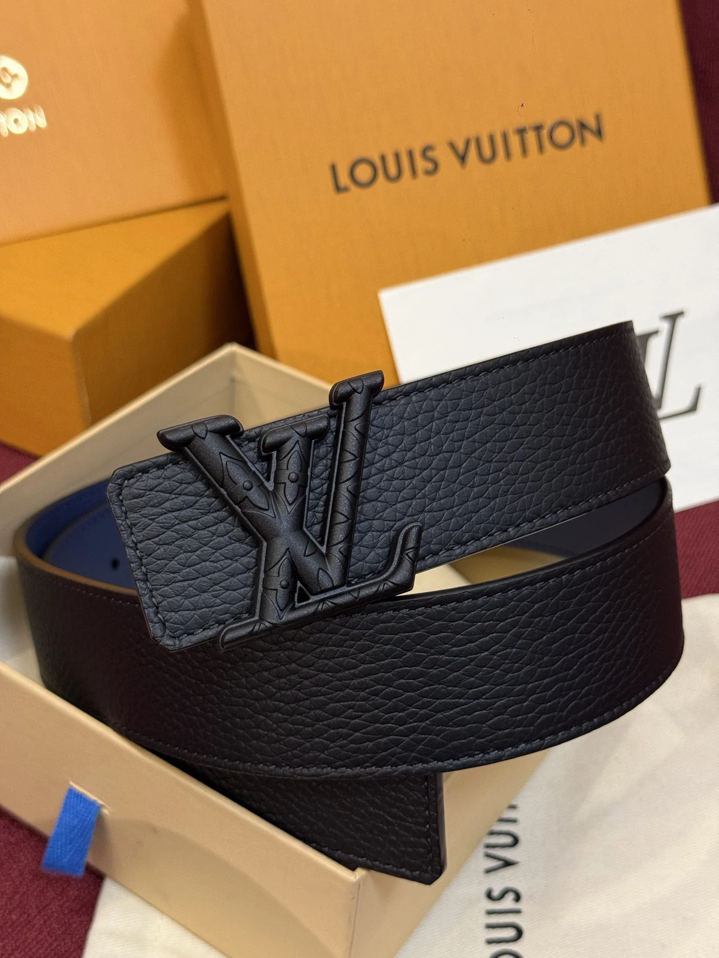 루이비통 다미에 LV 리버시블 벨트 상세 이미지 6