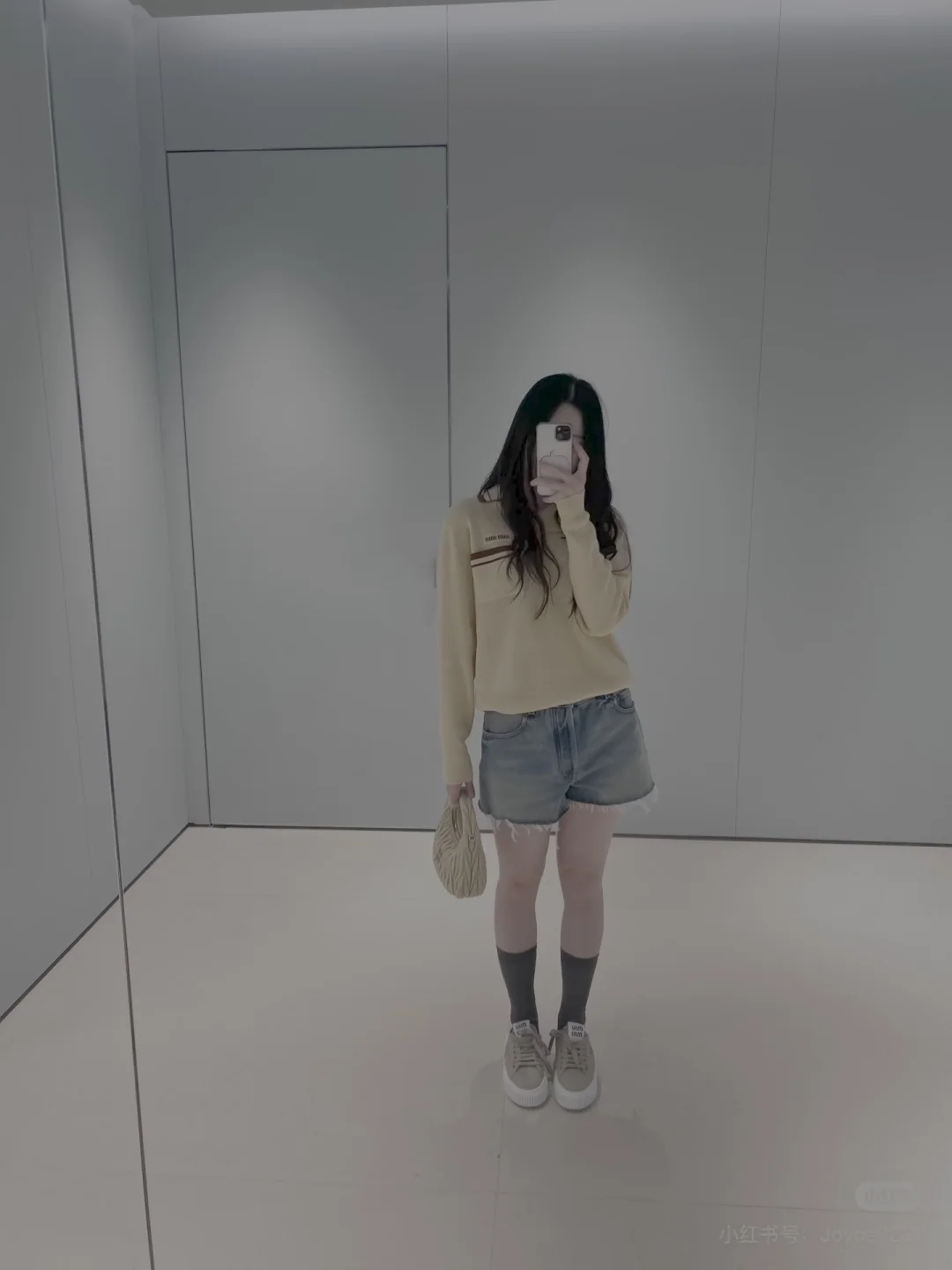 미우미우 페이크 투피스 카라 니트 스웨터 상세 이미지 7