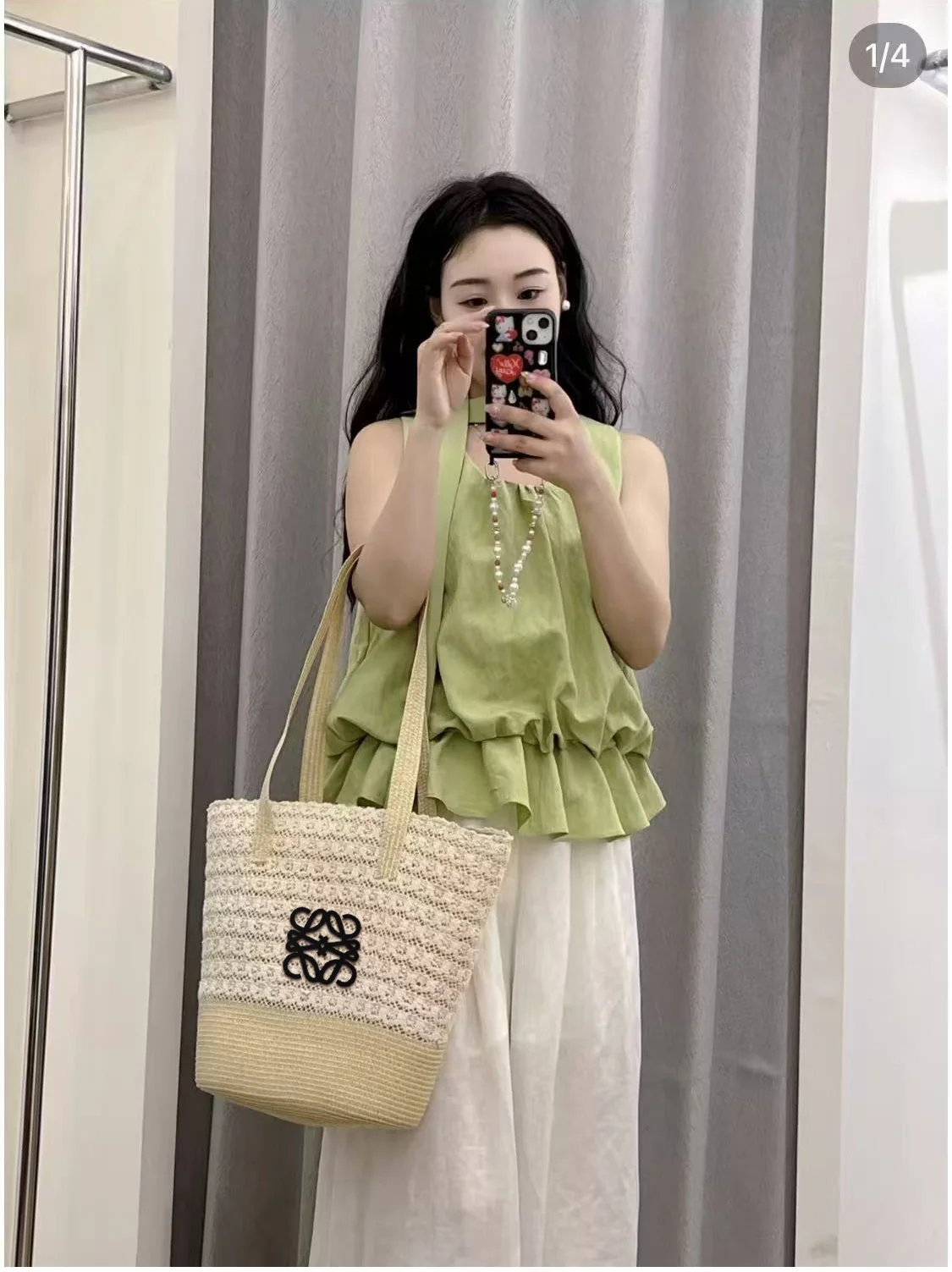 로에베 비치 바이저 모자 상세 이미지 3