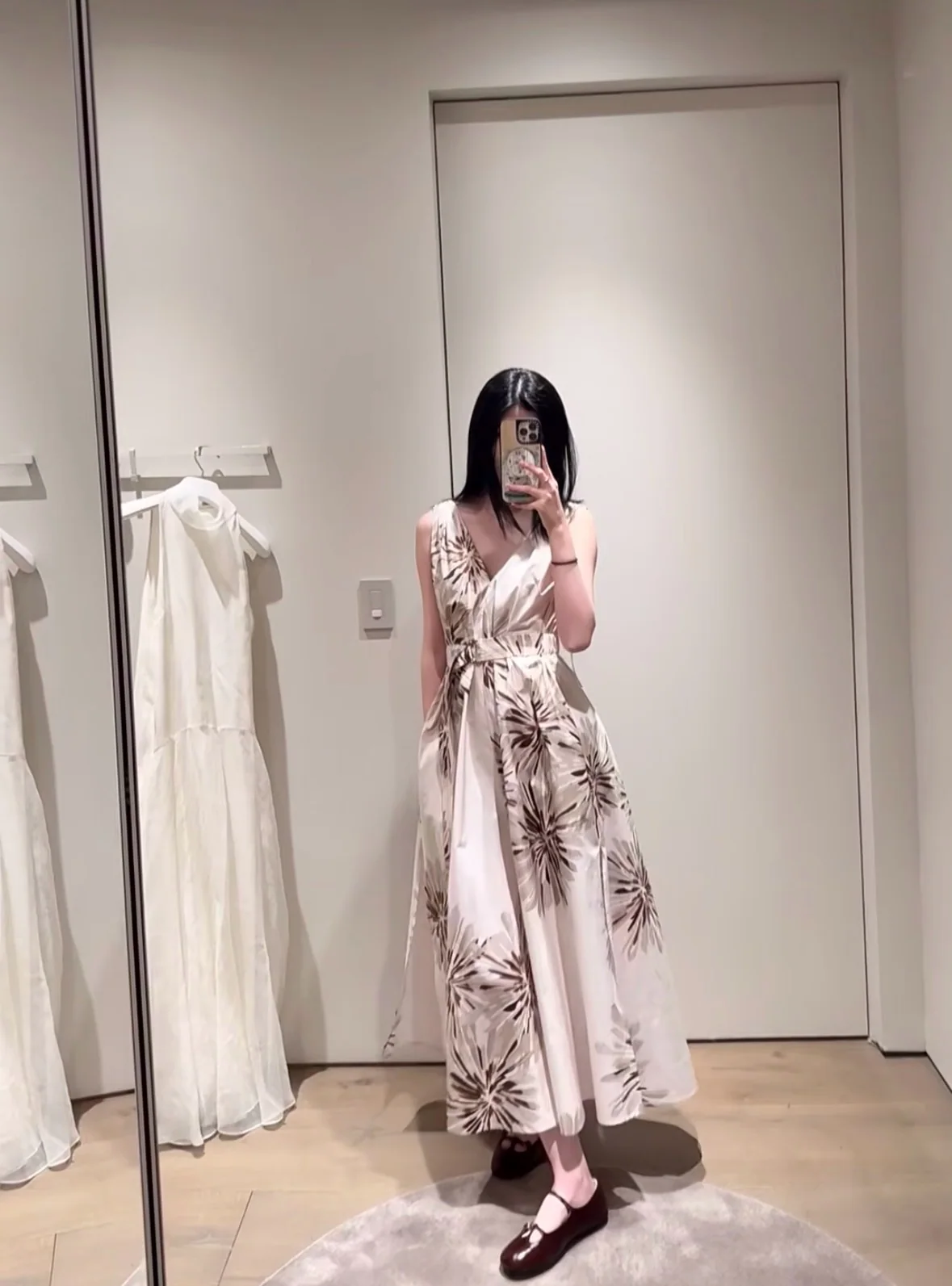 브루넬로쿠치넬리 홀터넥 플레어 원피스 상세 이미지 1
