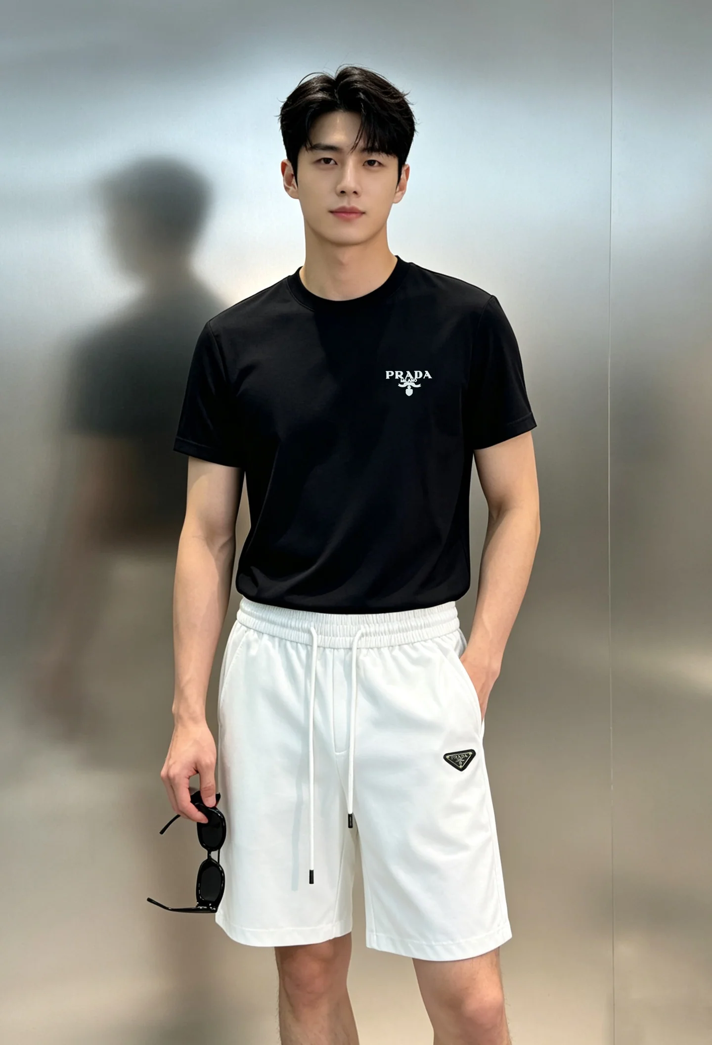 프라다 남성 반팔 티셔츠 143251