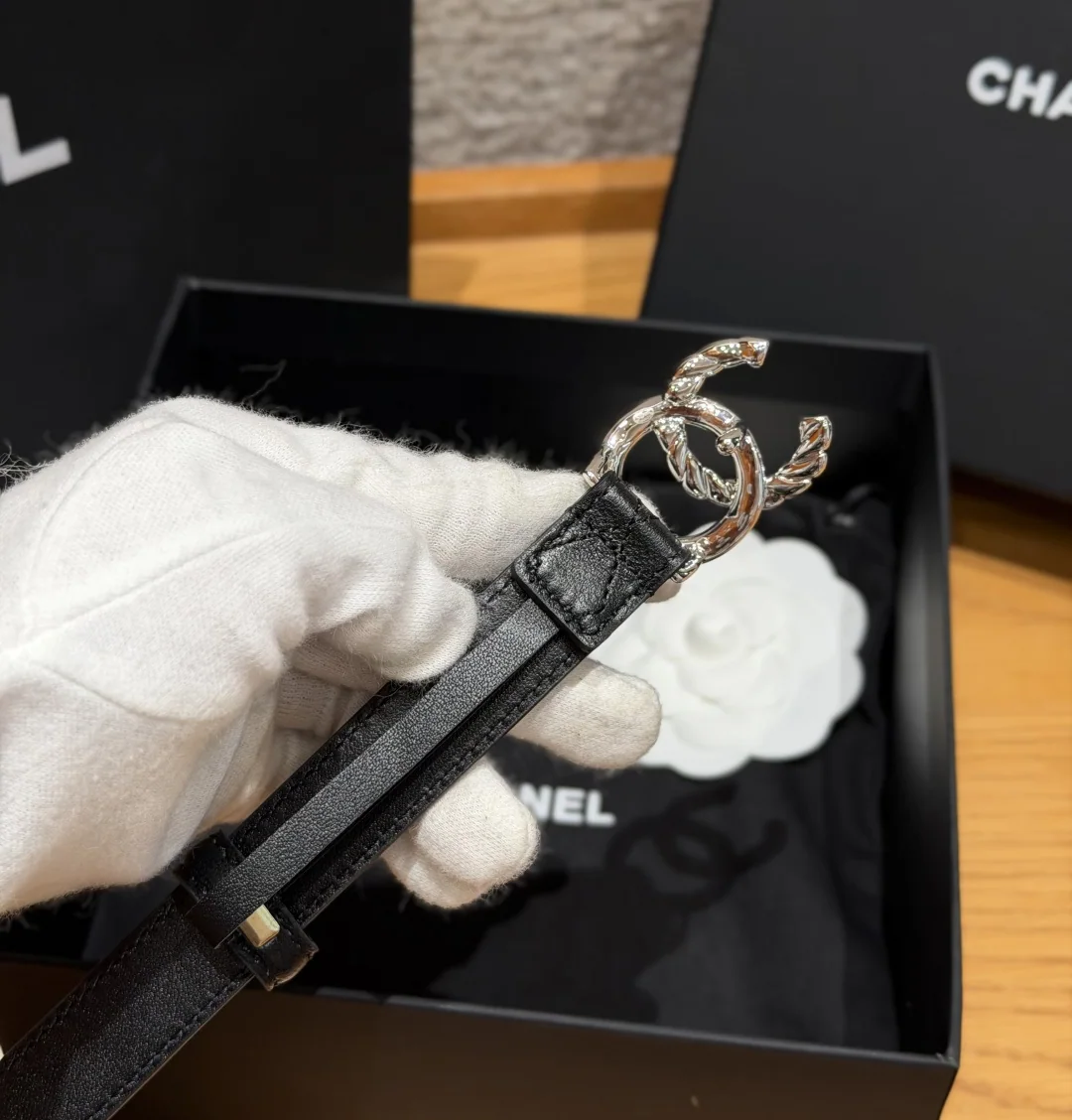 샤넬 퀼팅 램스킨 벨트 20mm 상세 이미지 3