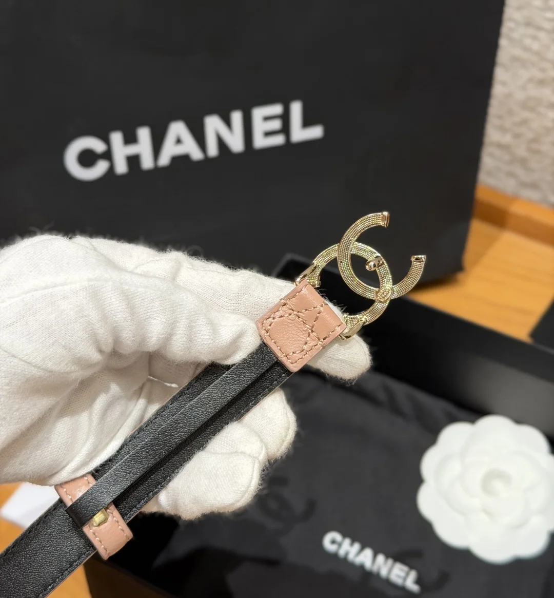 샤넬 퀼팅 램스킨 20mm 벨트 상세 이미지 4