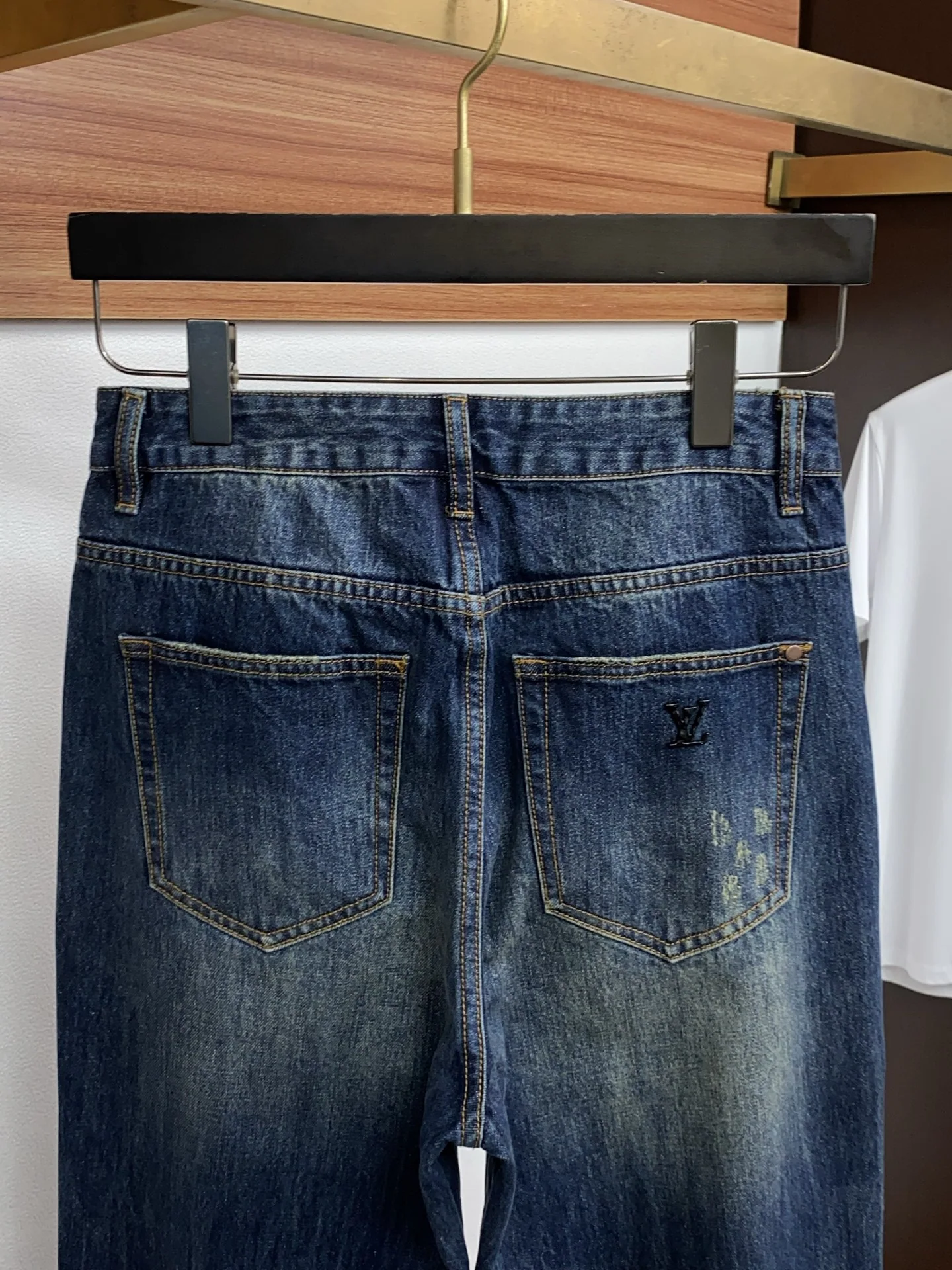 루이비통 스트레이트 레그 데님 남성 바지 상세 이미지 9