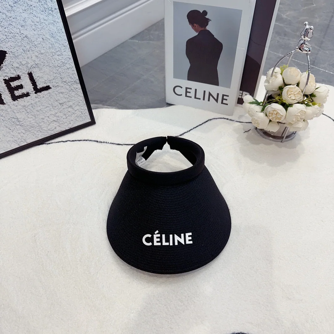 셀린느 더블 C 자수 헤드밴드 바이저 캡 상세 이미지 1