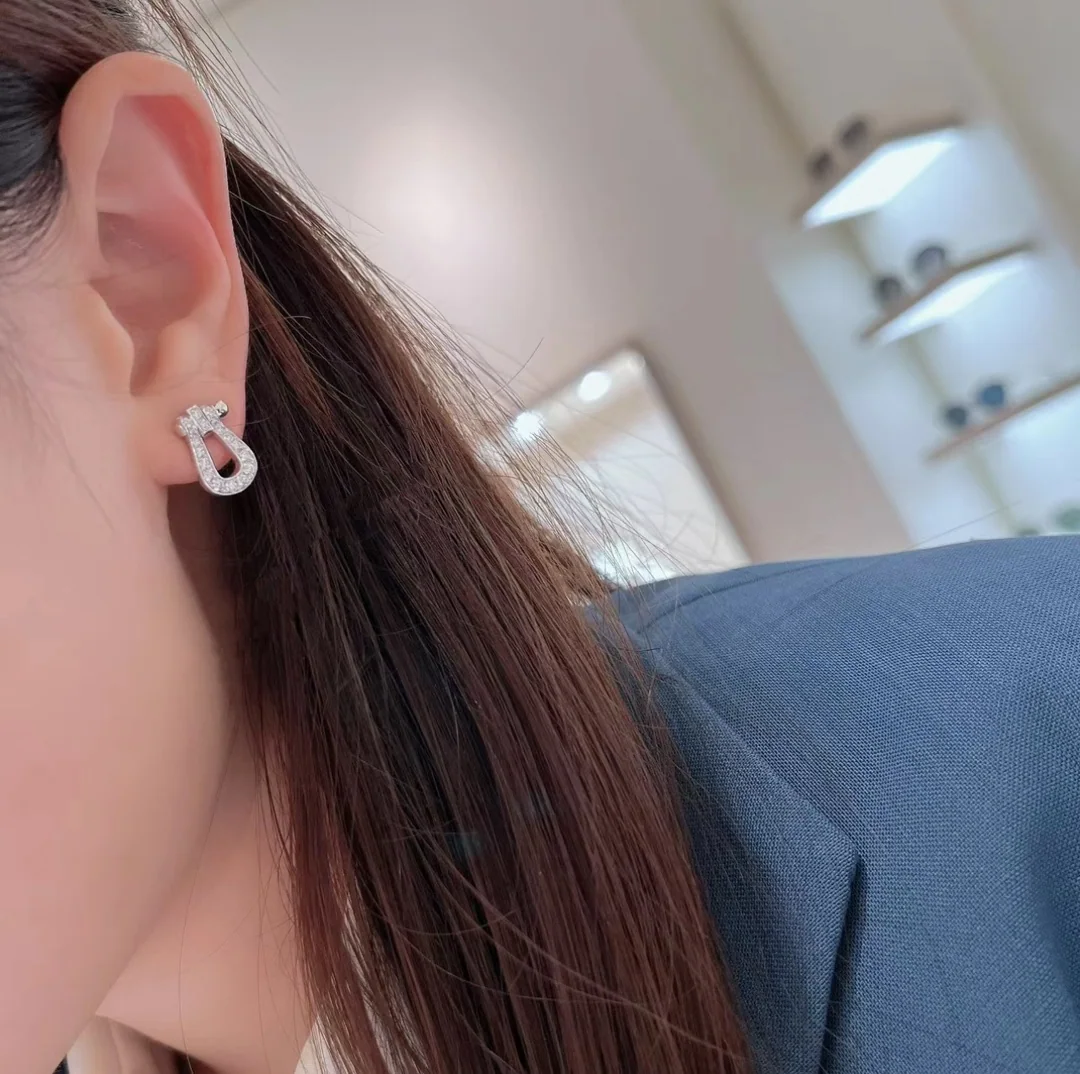 프레드 다이아몬드 스털링 실버 말굽 귀걸이 상세 이미지 4