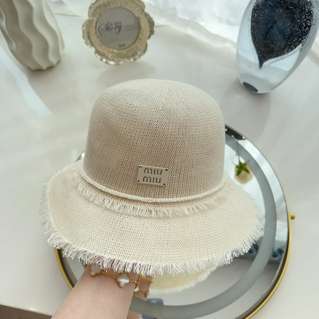 미우미우 짜임 피셔맨 햇 모자 상세 이미지 2