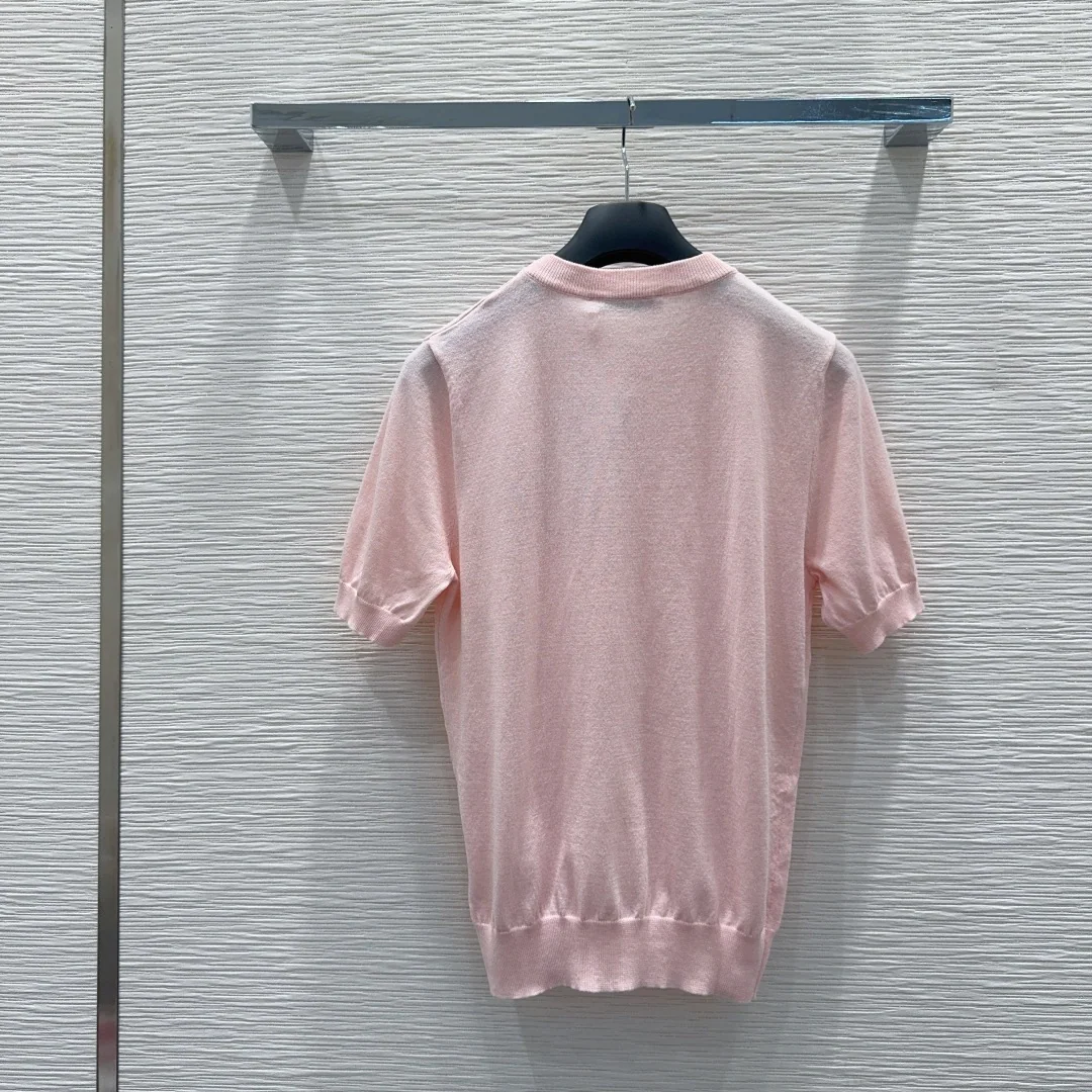 디올 울 클래식 여성 반팔 스웨터 상세 이미지 9