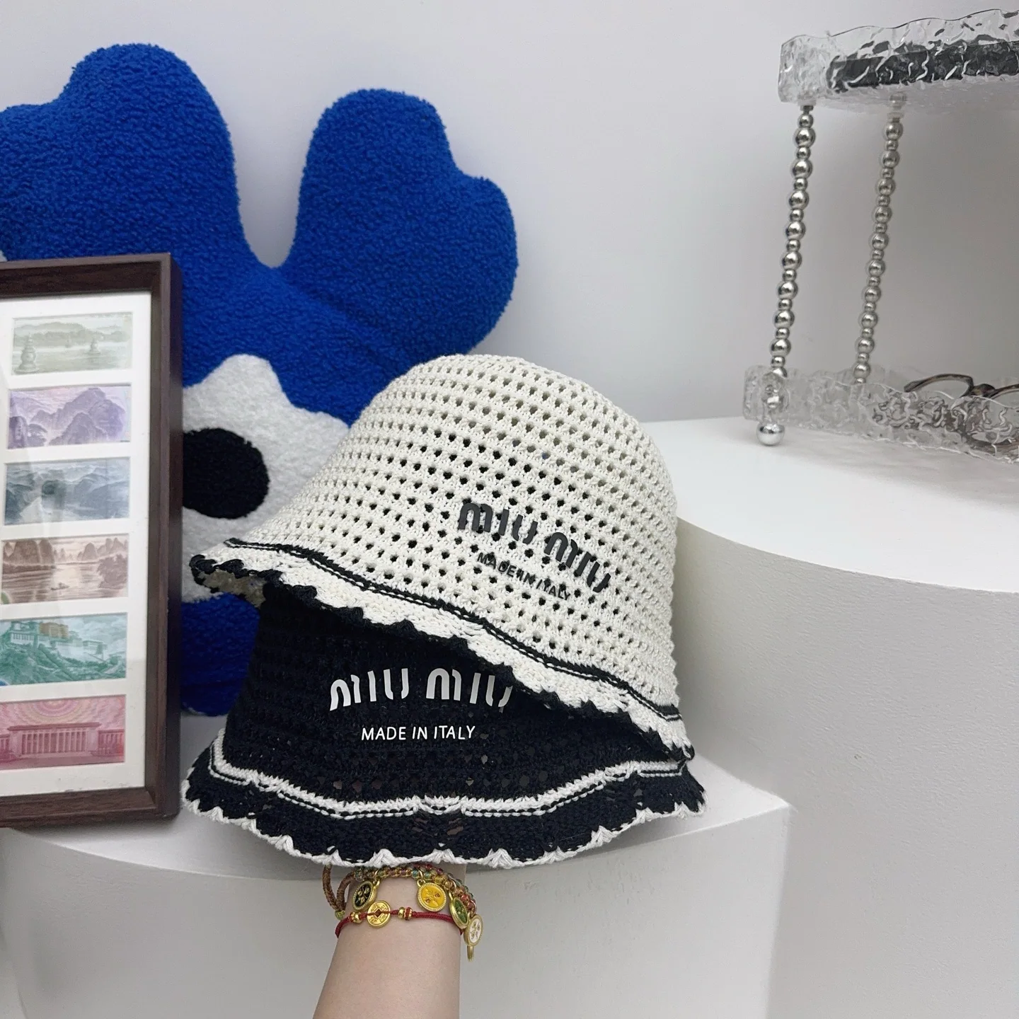 미우미우 모자 80962 Miu Miu Cap 상세 이미지 4