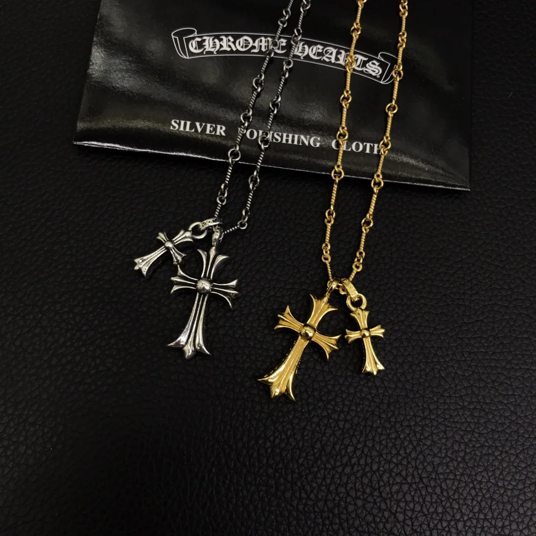 크롬하츠 더블 크로스 목걸이 상세 이미지 7