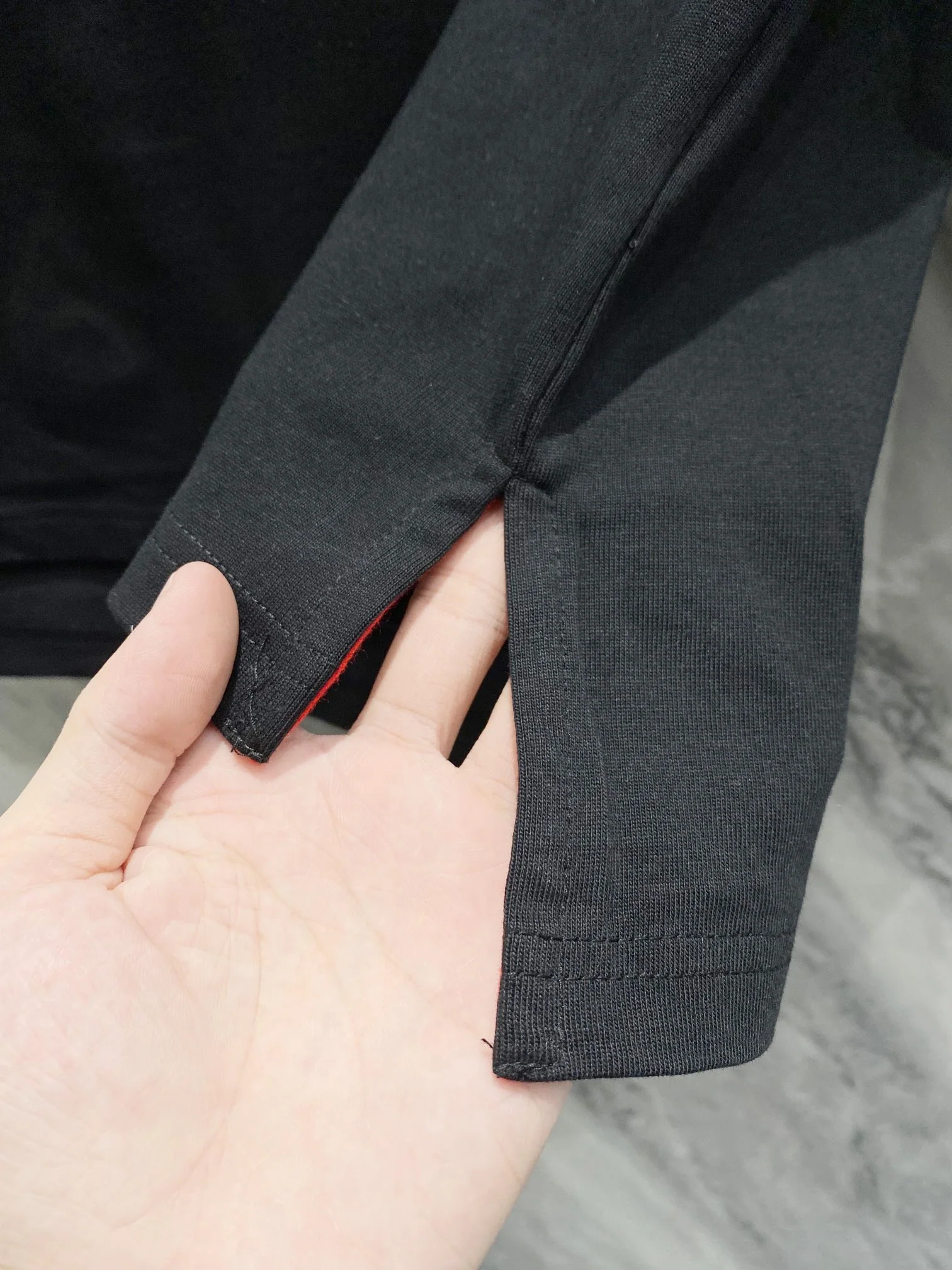 톰브라운 패치워크 리브 긴팔 셔츠 상세 이미지 5