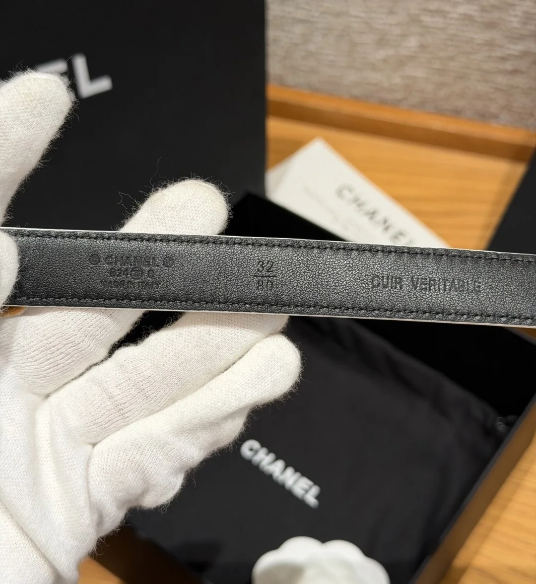 샤넬 퀼팅 램스킨 벨트 20mm 상세 이미지 7