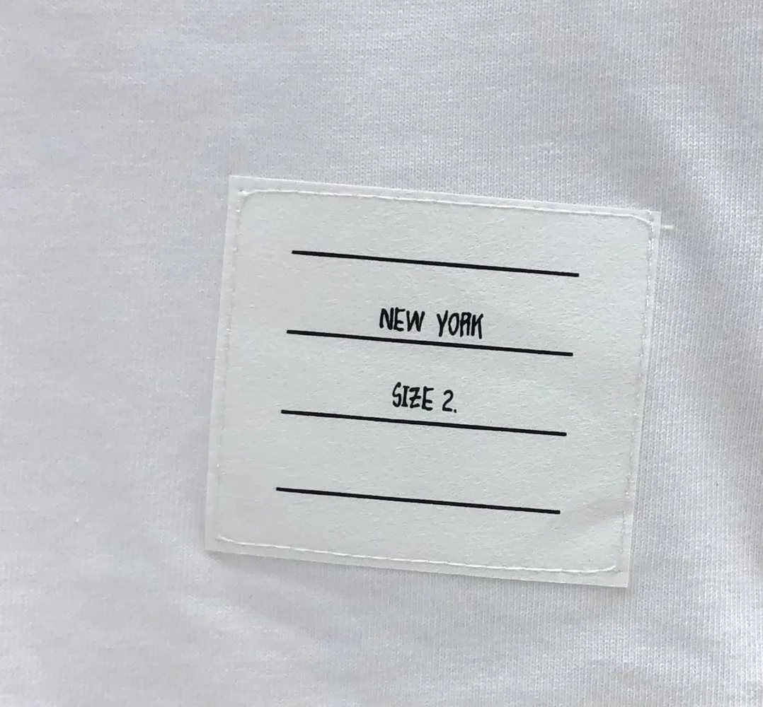 톰브라운 리브짜임 카라 투톤 슬릿 코튼 반팔 티셔츠 상세 이미지 8