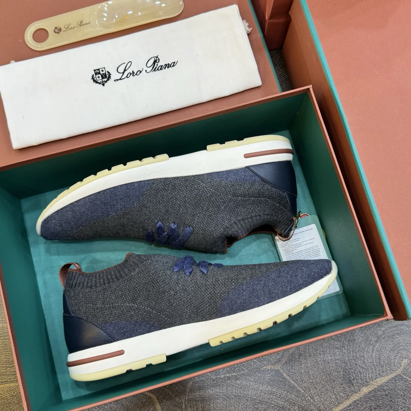 로로피아나 니트 울 어퍼 남성 스니커즈 148949