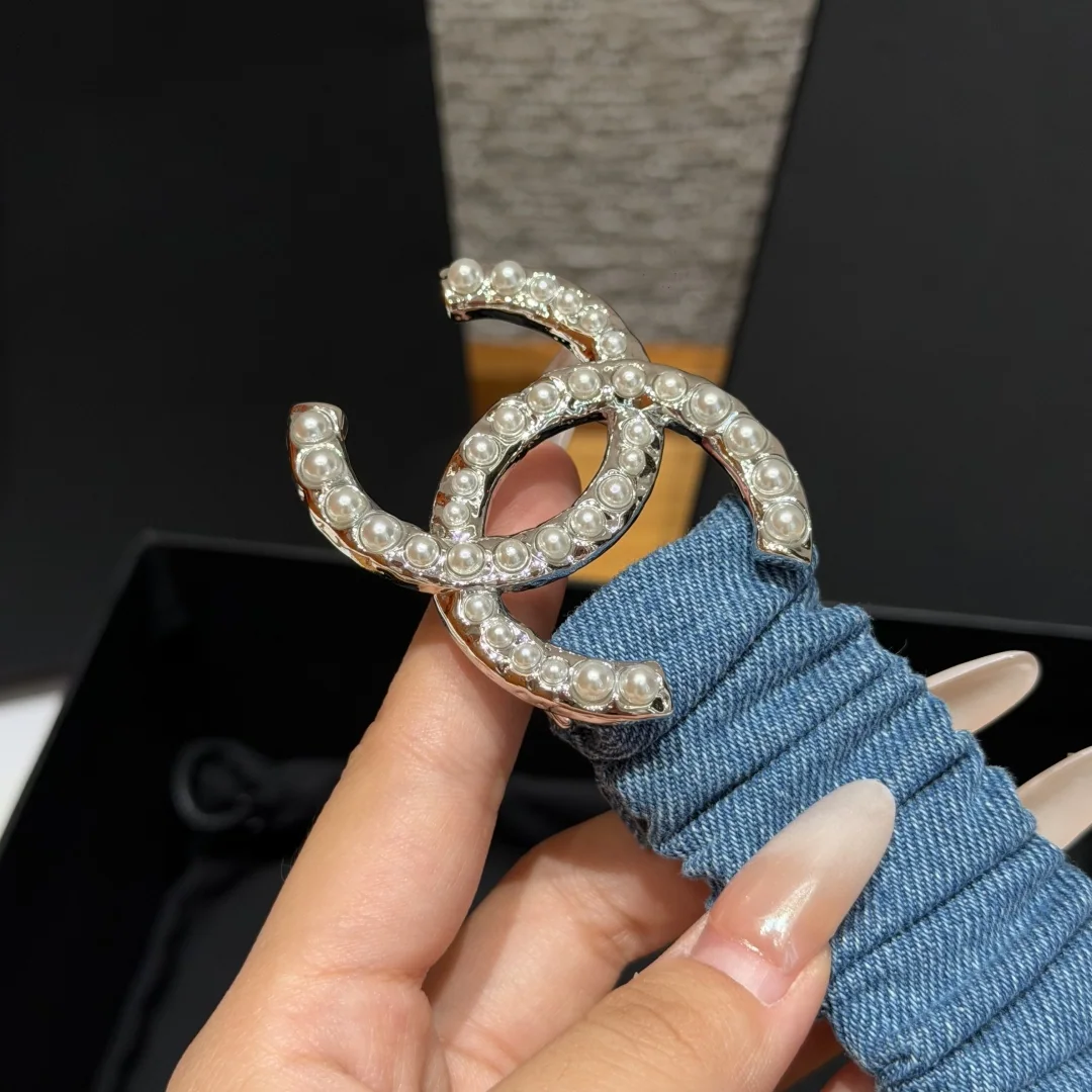 샤넬 램스킨 진주 더블 C 허리벨트 30mm 상세 이미지 3