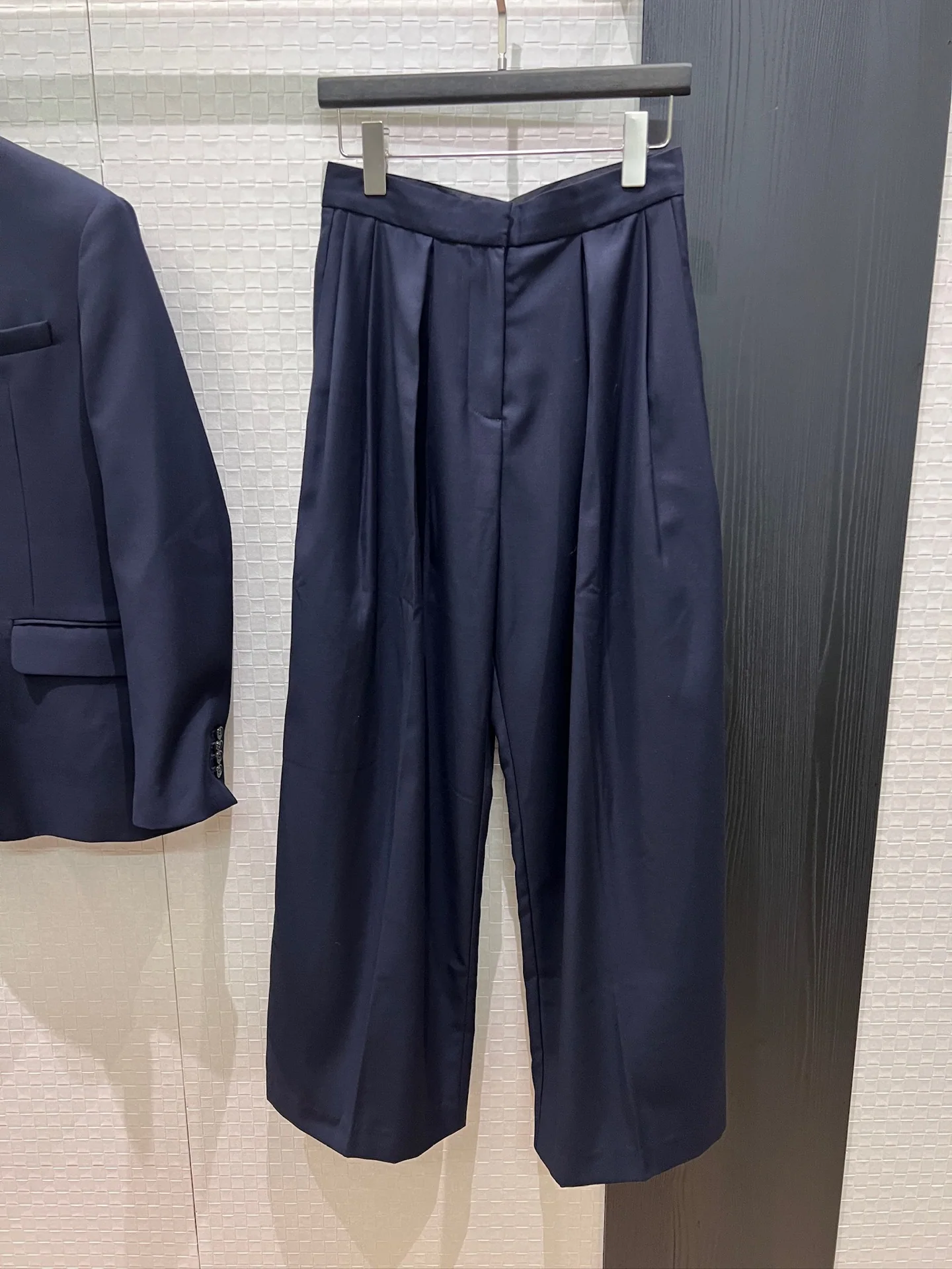 질샌더 울 V넥 블레이저 와이드 팬츠 세트 상세 이미지 6