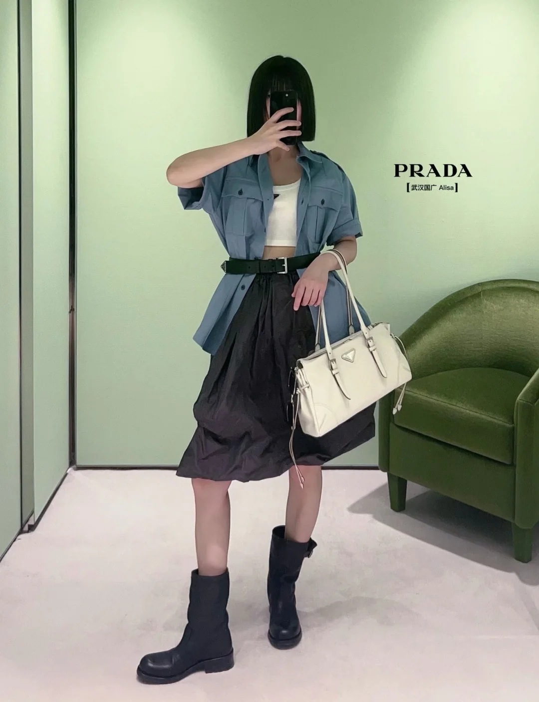 프라다 여성 반팔 상세 이미지 3