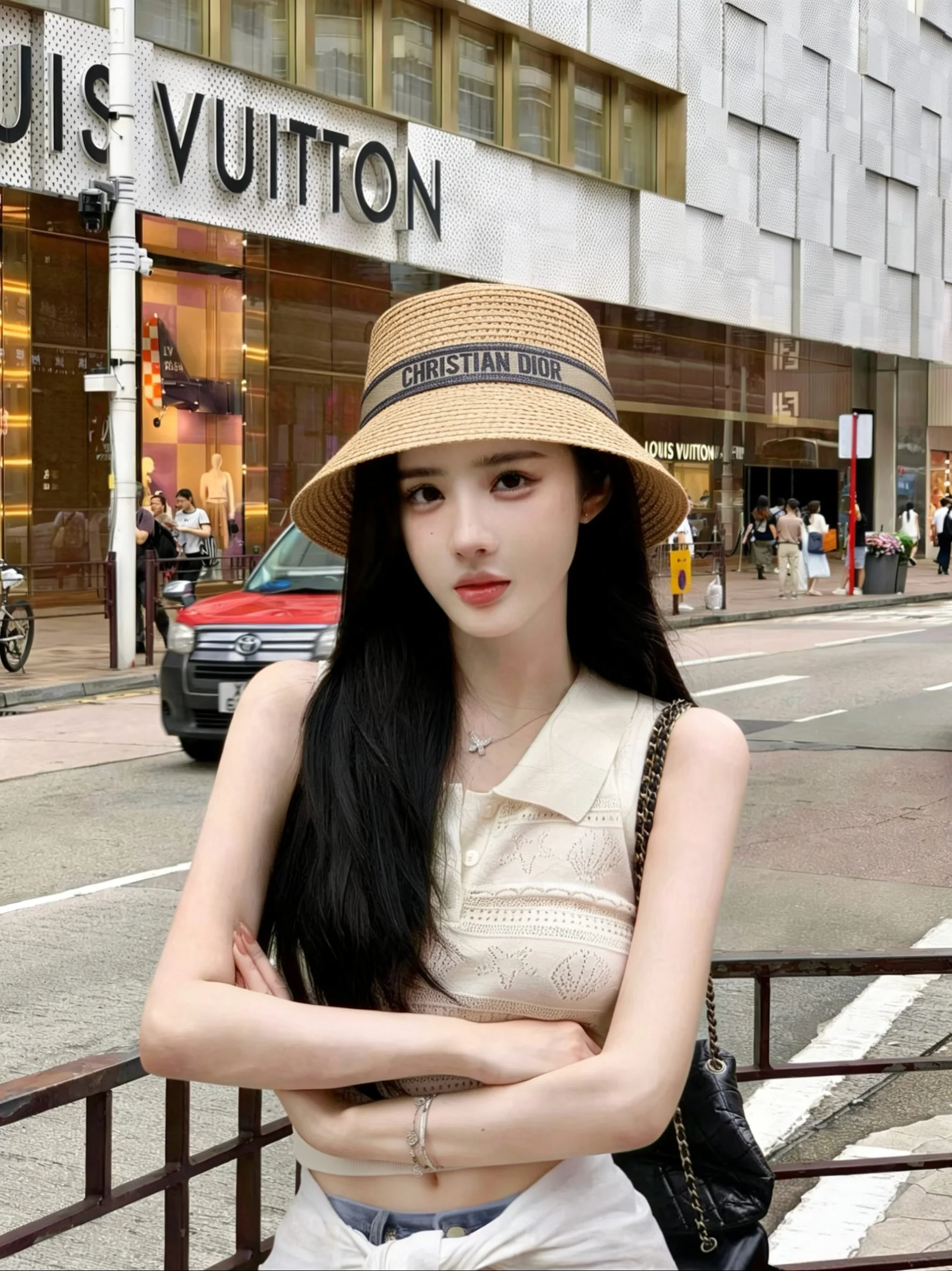 디올 뉴 웨빙 버킷 햇 상세 이미지 1