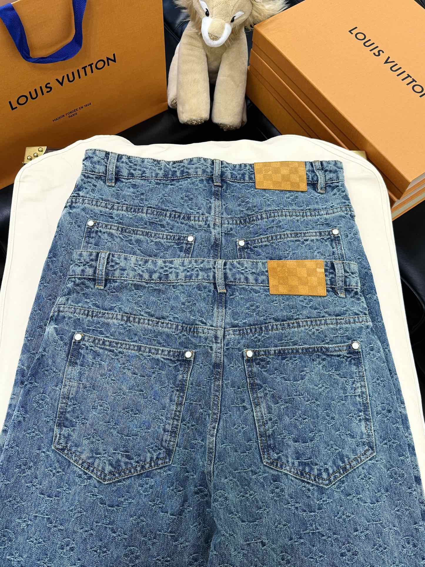 루이비통 LV 자카드 여성 바지 상세 이미지 5