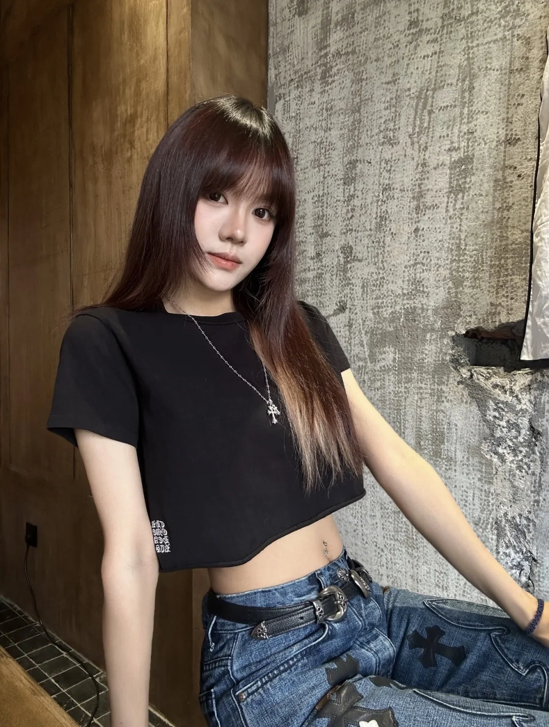 크롬하츠 여성 반팔 티셔츠 상세 이미지 5