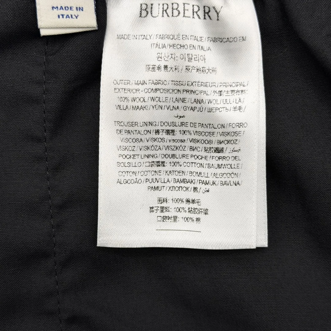 버버리 울 혼방 스트레이트 남성 바지 상세 이미지 9