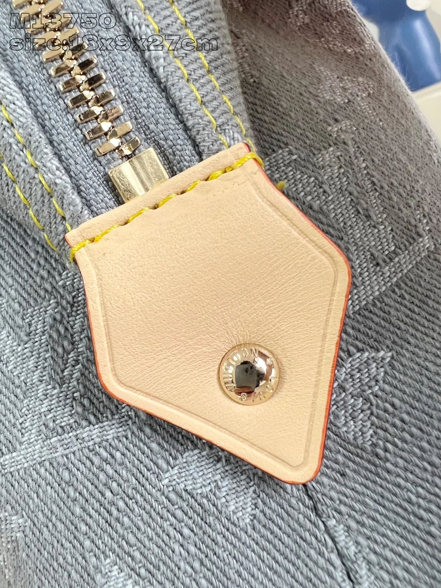 루이비통 그레이 모노그램 데님 대형 화장품 파우치 M13750 상세 이미지 3