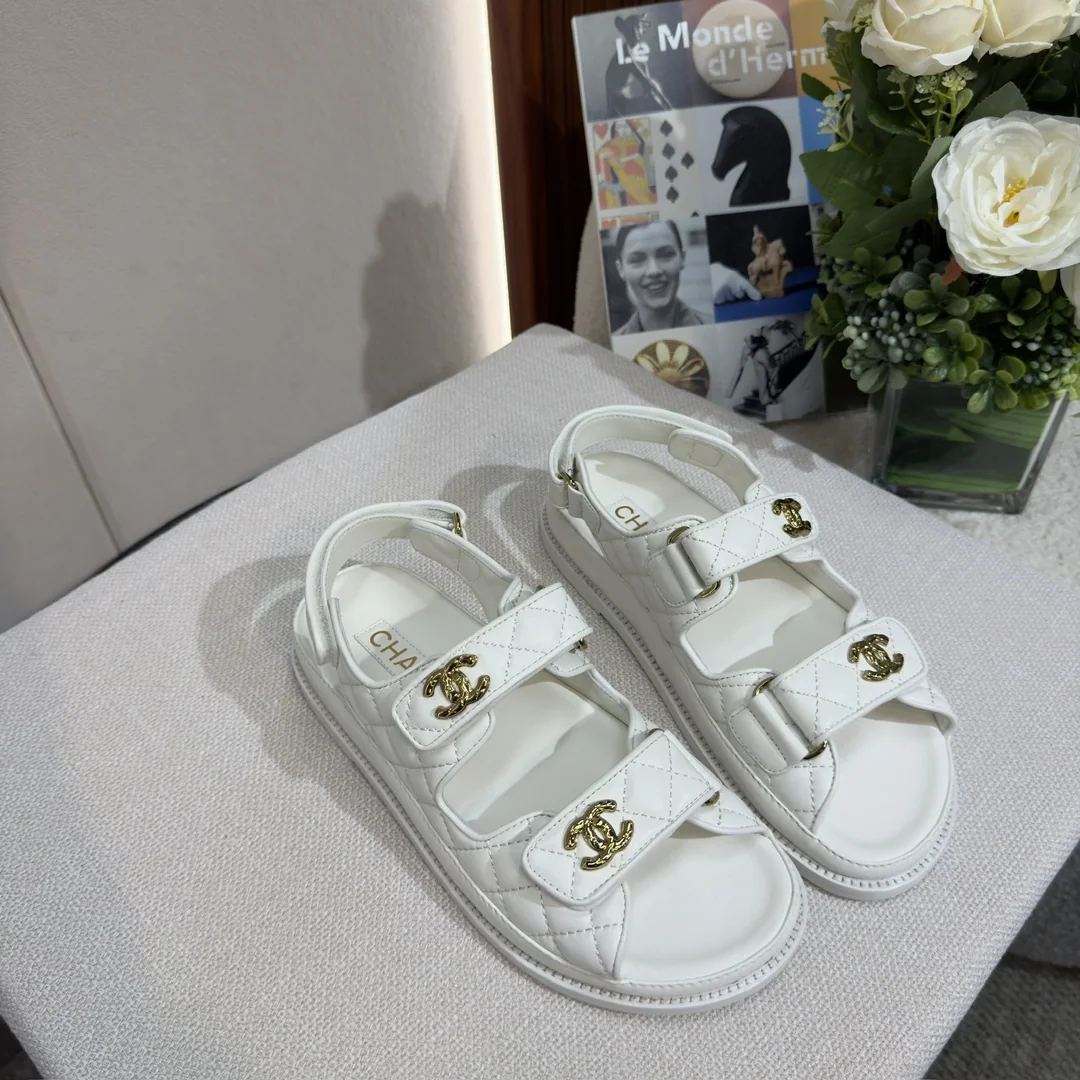샤넬 더블 C 벨크로 비치 샌달 상세 이미지 1