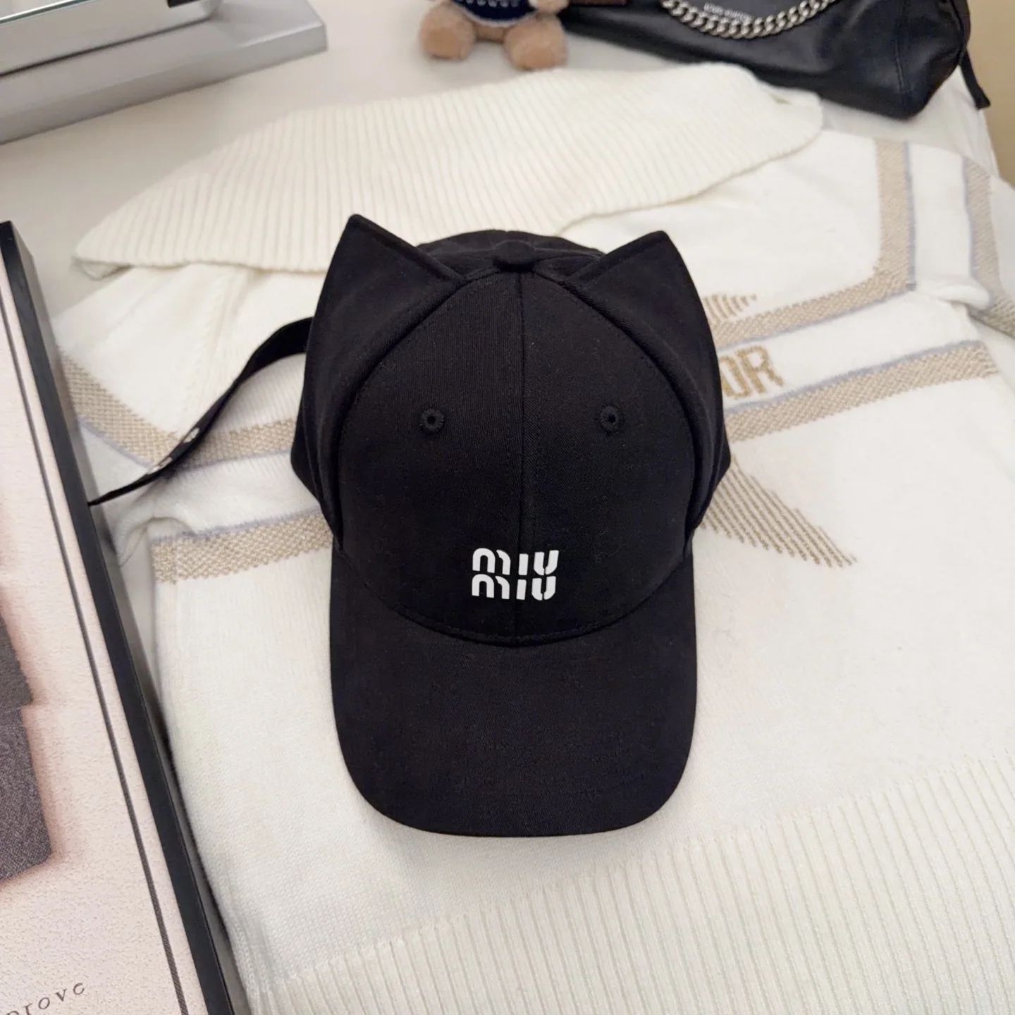 미우미우 고양이 귀 야구모자 상세 이미지 1